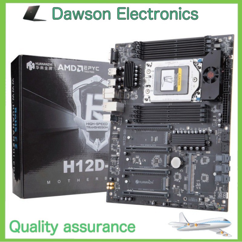 HUANANZHI H12D-8D SP3 Motherboard Support AMD EPYC 7642/7713/7763/7532/7702 CPU