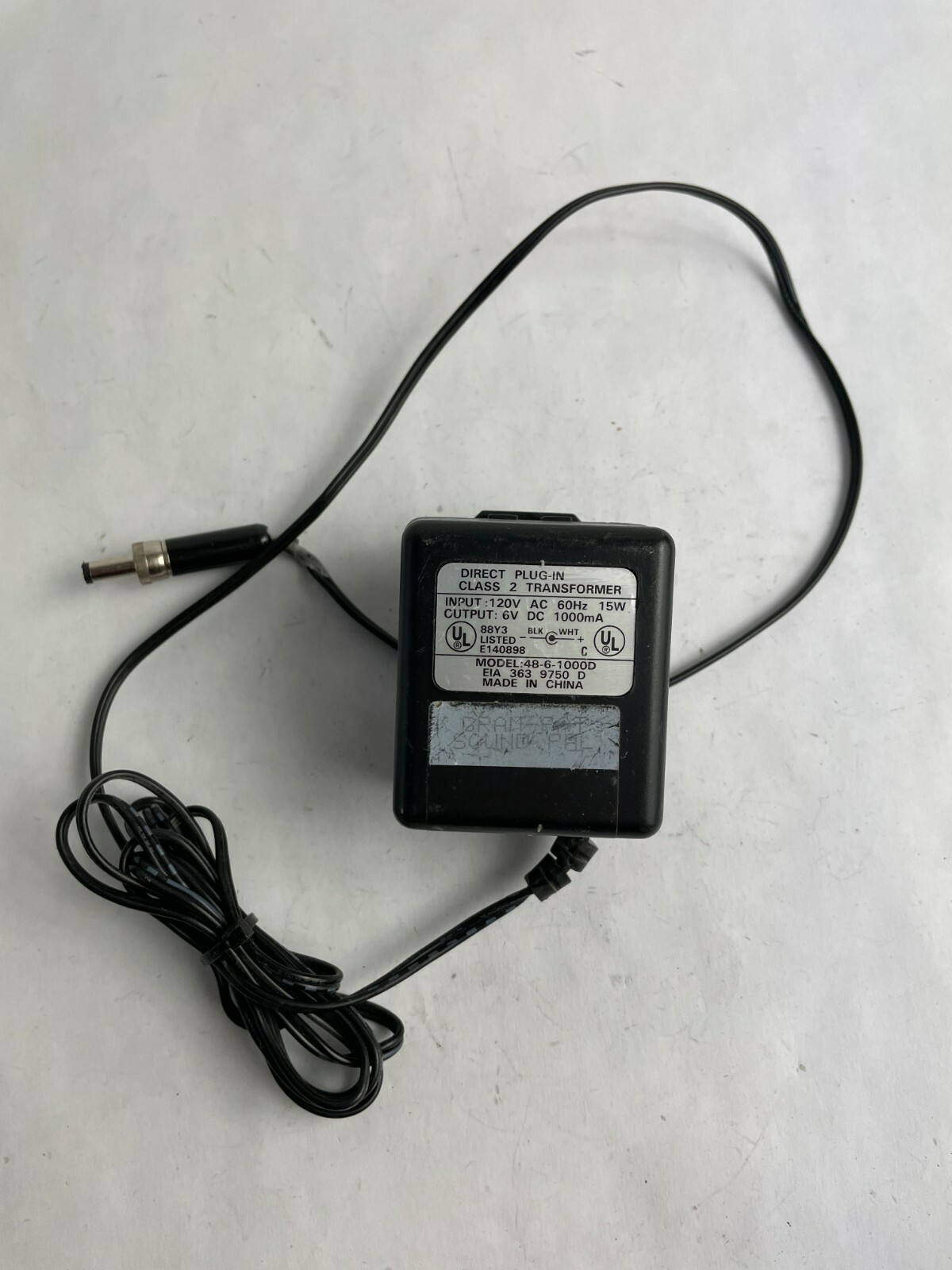 Genuine Class 2 Ac Adapter 48-6-1000D Output 6 V 1 A Power Supply Adapter A79