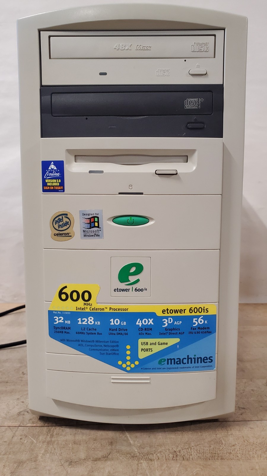 Vintage eMachines eTower 600is Celeron - Boots