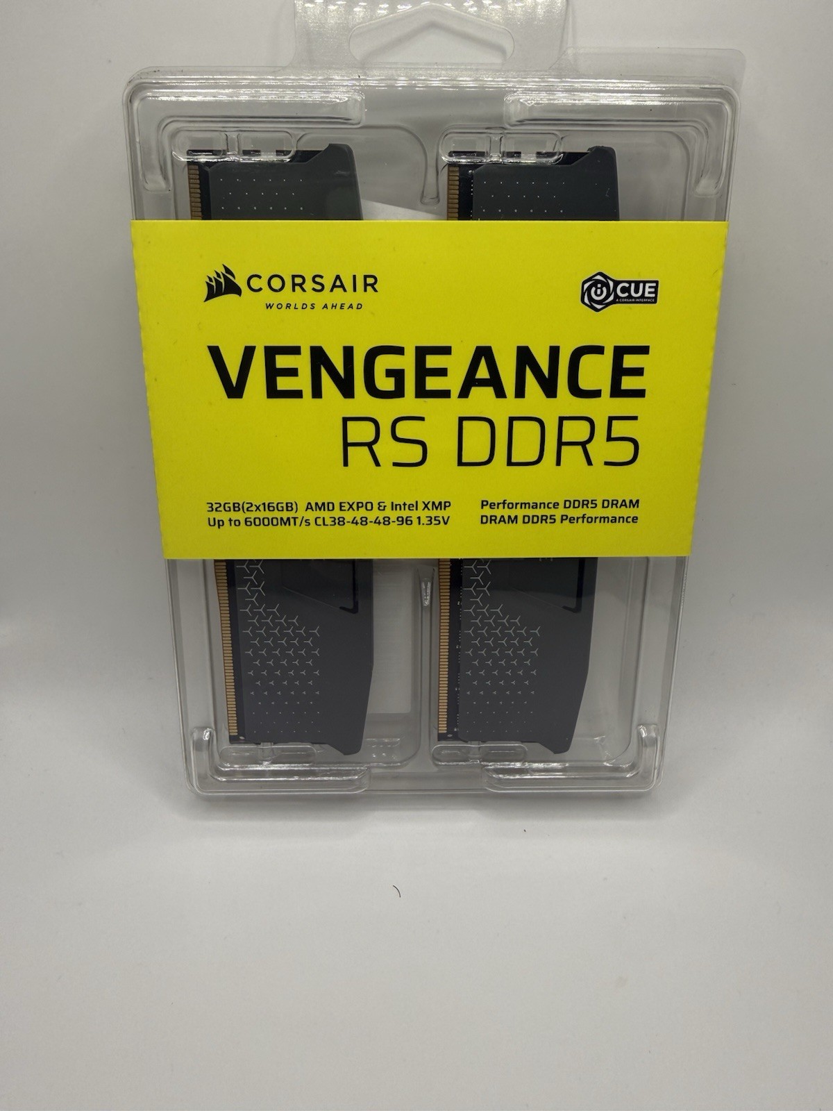 Corsair Vengeance RGB RS 32GB 2x16GB DDR5 6000 CL38 AMD EXPO Intel XMP Sealed