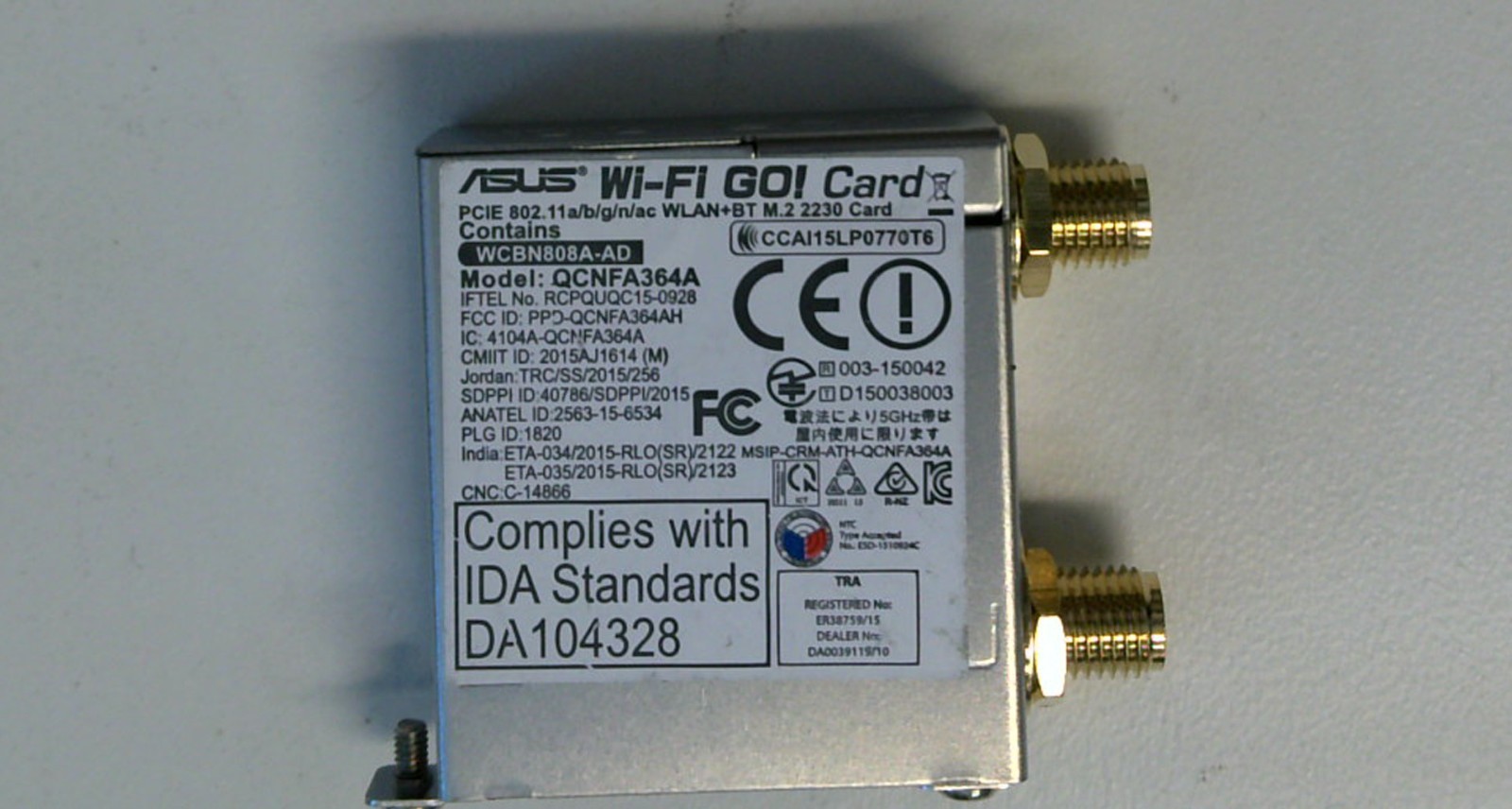 Asus Wi-fi Go Card QCNFA364A *USED*