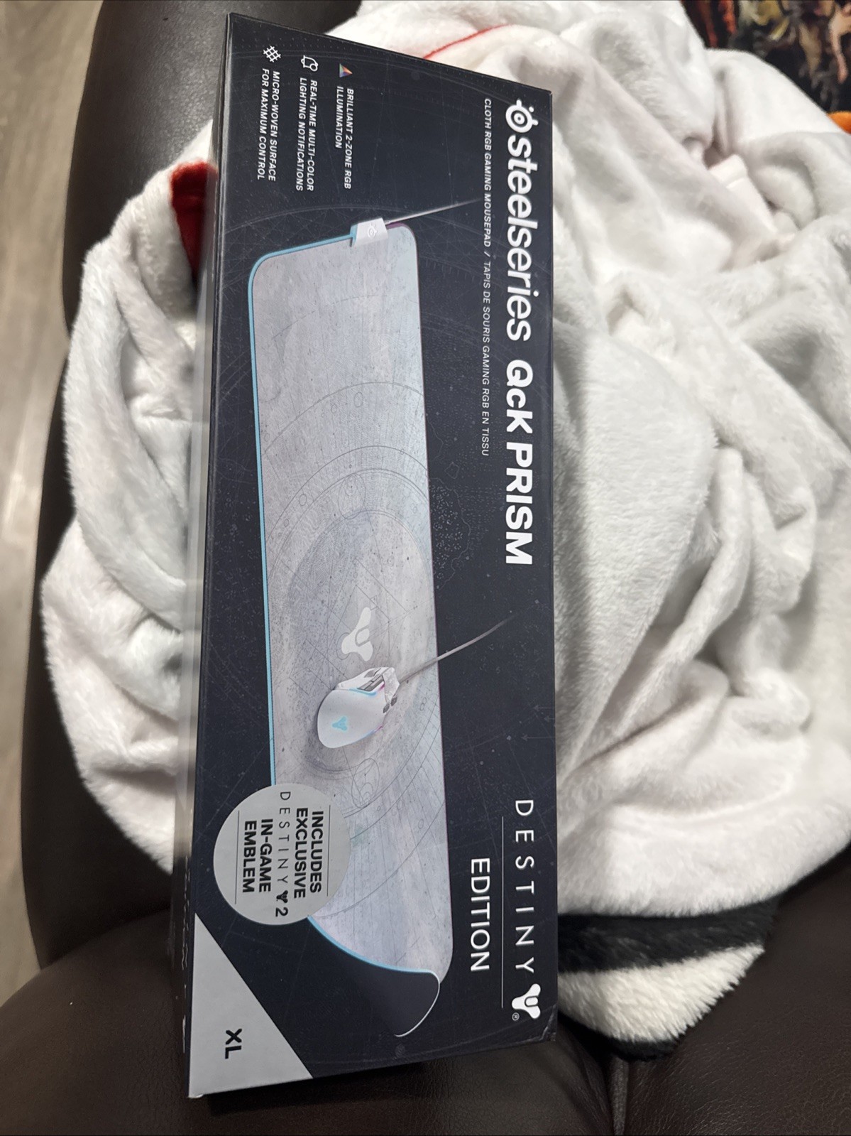 SteelSeries Mousepad QcK Prism XL: Destiny Edition - New Open Box No Emblem