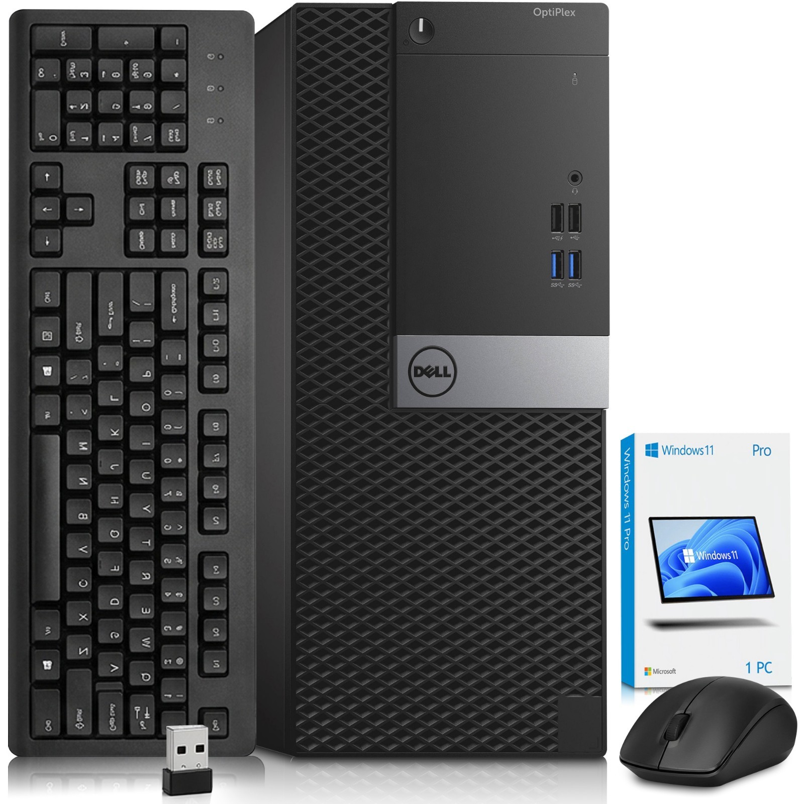 Dell 5040 MT Desktop PC i7-6th 8GB RAM 1TB SSD Wireless-KB&M WiFi Windows 11 Pro