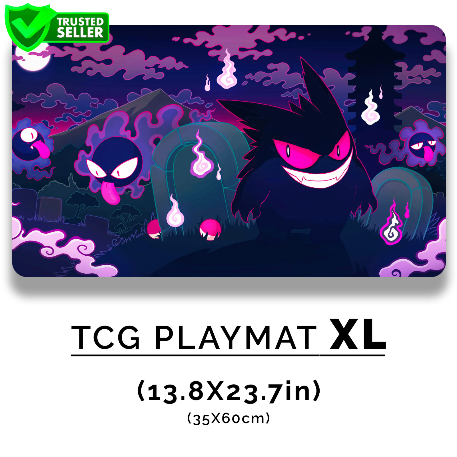 Playmat XL Gaming - 35X60cm - Mouse Desk Mat - POKEMON - ID0049