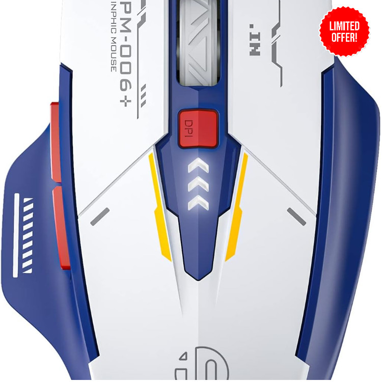Inphic A9 Wireless Gaming Mouse 12800dpi Tri-Mode Bluetooth 5 Dual Channel