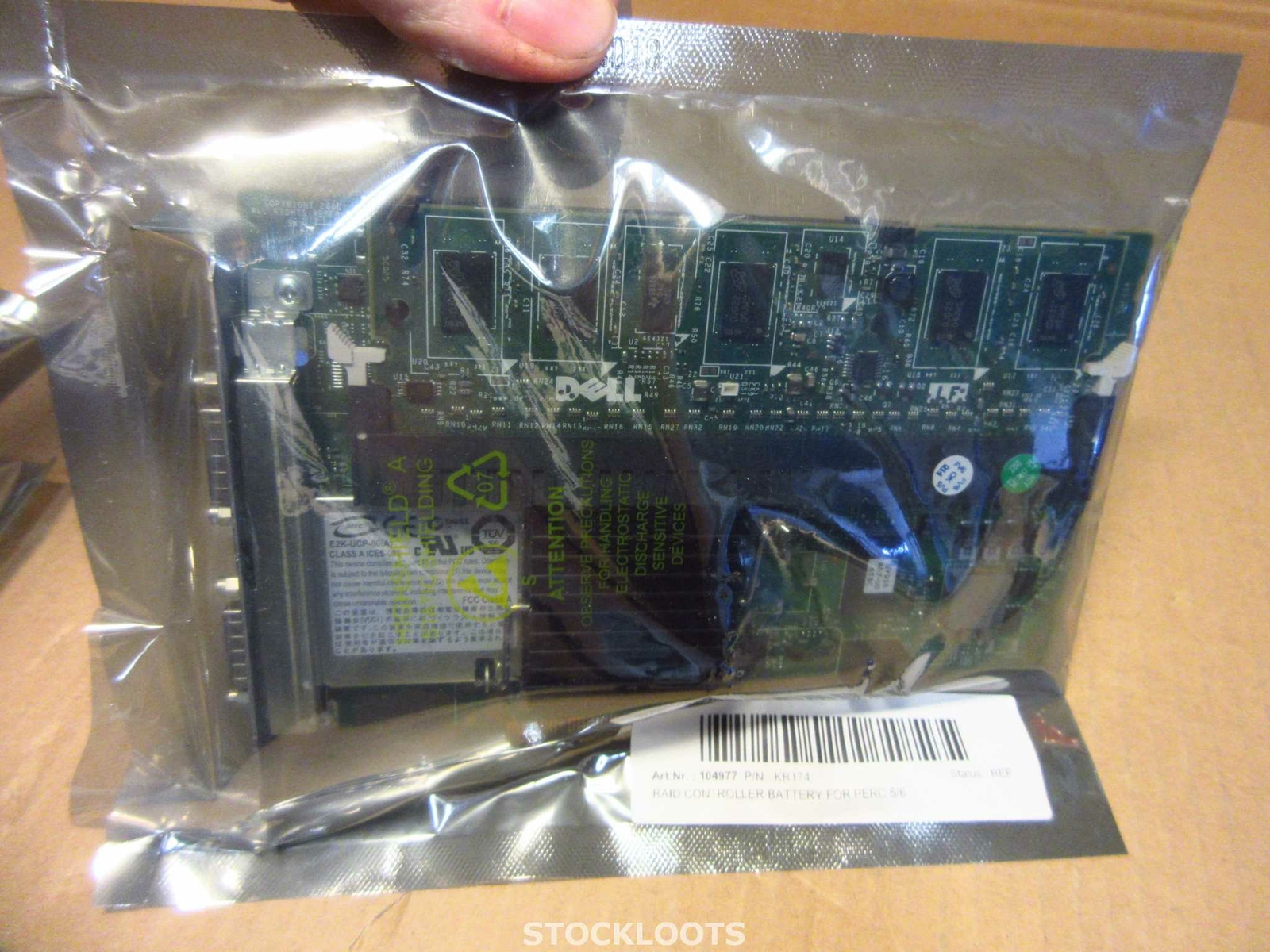 Dell KR174 PERC 6/e 256mb RAID Controller Battery REFURBISHED IN ANTI STATIC BAG