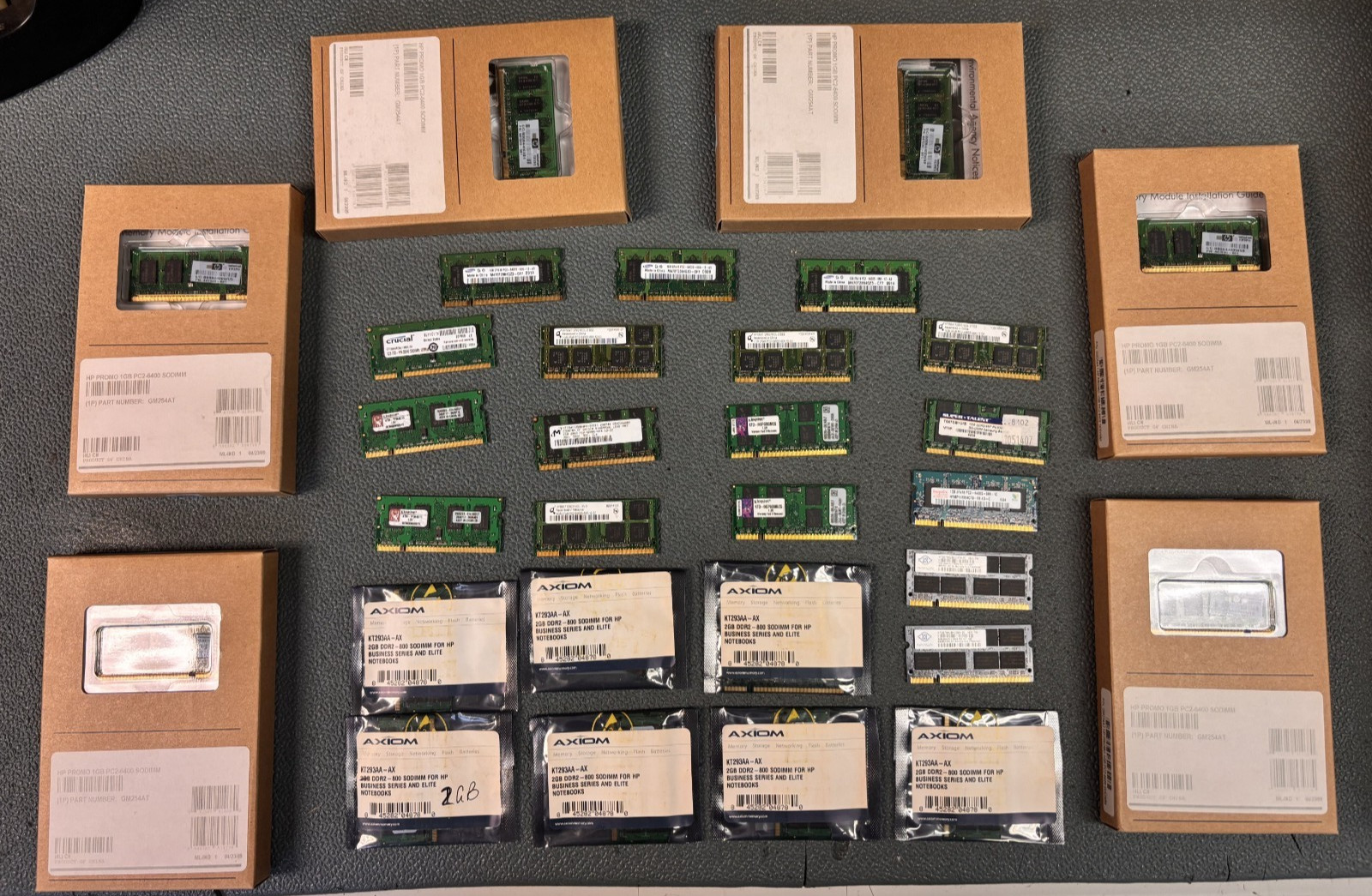 Lot of 30 DDR2 SO-DIMM Laptop RAM 1GB 2GB PC2-4200/5300/6400 Memory