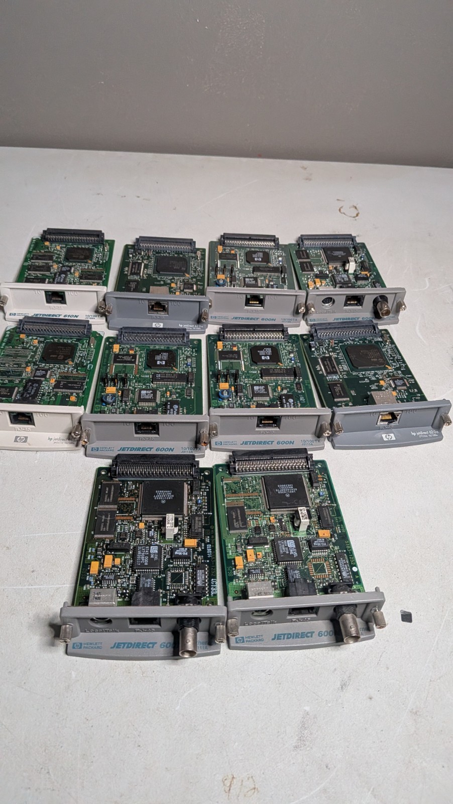 *UNTESTED* HP Jetdirect Server Cards Lot of 10 600N 610N 615N 620N