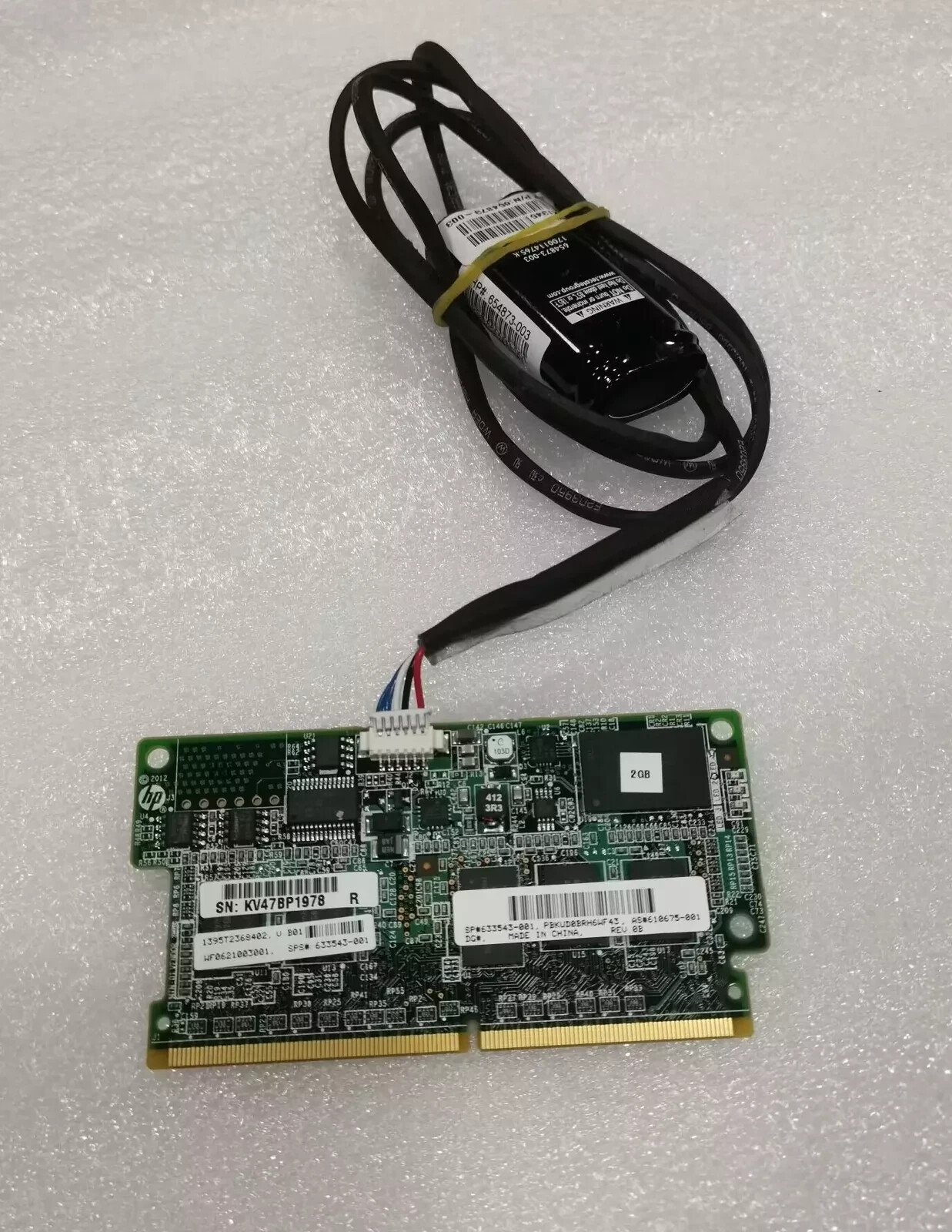 HP 2GB FBWC Cache P222 P420 P421 P430 P431 P822 P830 633543-001 + Battery