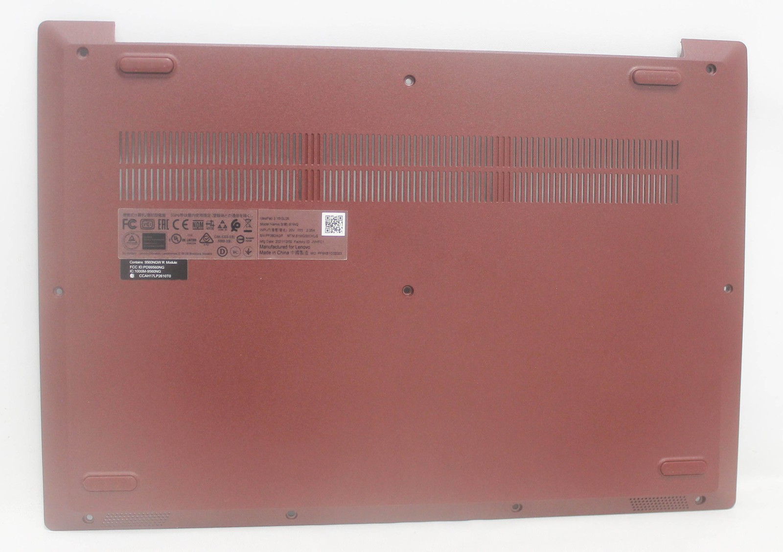 5CB0X57722 Lenovo Bottom Base L 81Wb Red Dis Nsp Ideapad 3-15Igl05"GRADE A"