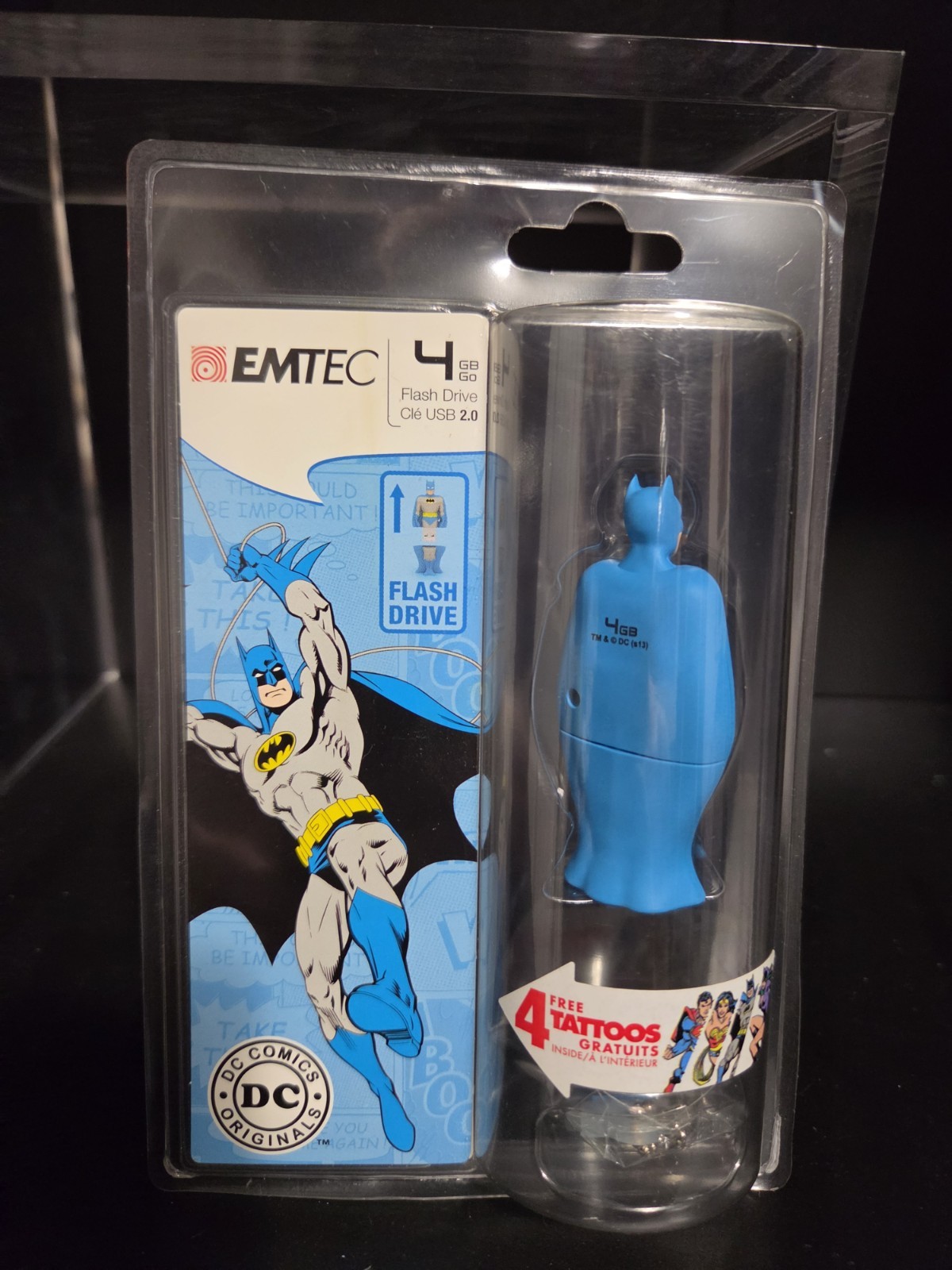 EMTEC Vintage Superhero USB 2.0 Flash Drive Batman, 4GB