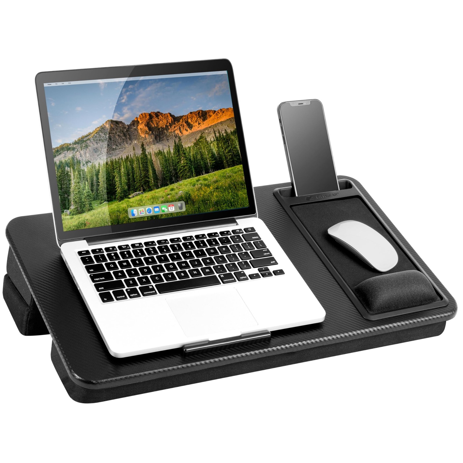 LAPGEAR Extra Large Adjustable Lap Desk – Fits Laptops up to 17.3”,