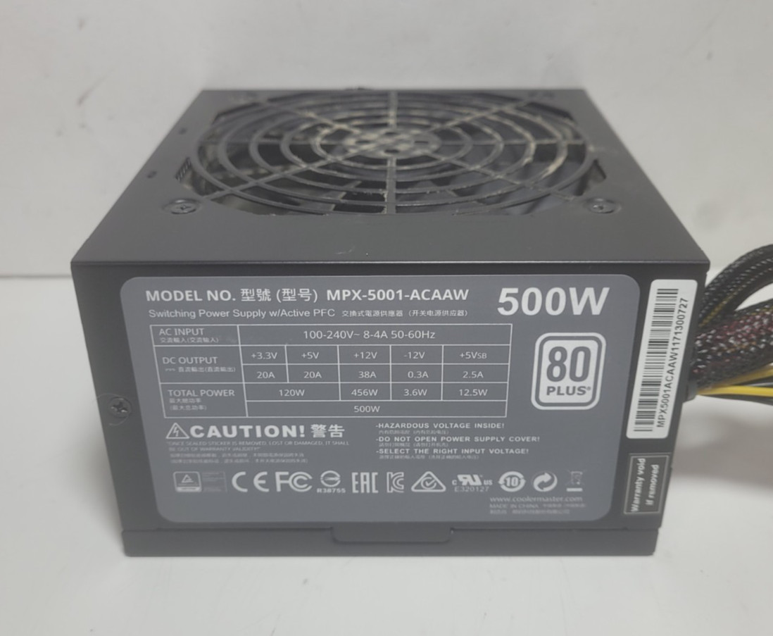 Cooler Master MasterWatt 500WATT Desktop Power Supply # 0910