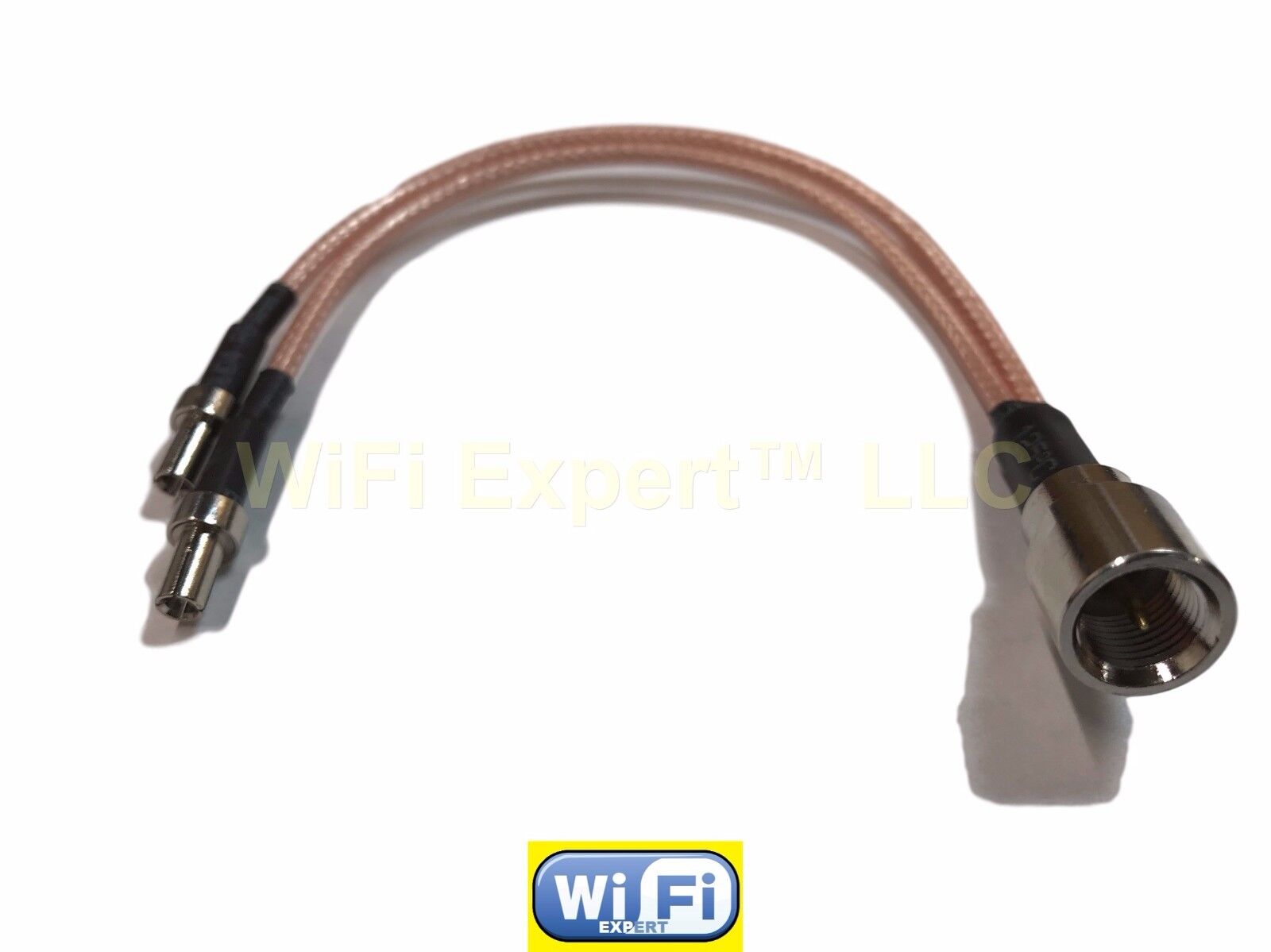 FME Male to Y type 2X TS9 Str8 Male Splitter Combiner cable pigtail RG316 4-20