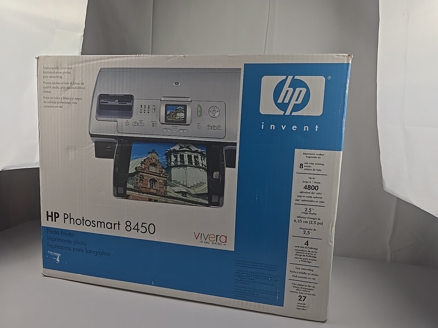 HP Photosmart 8450 Digital Photo Inkjet Printer New