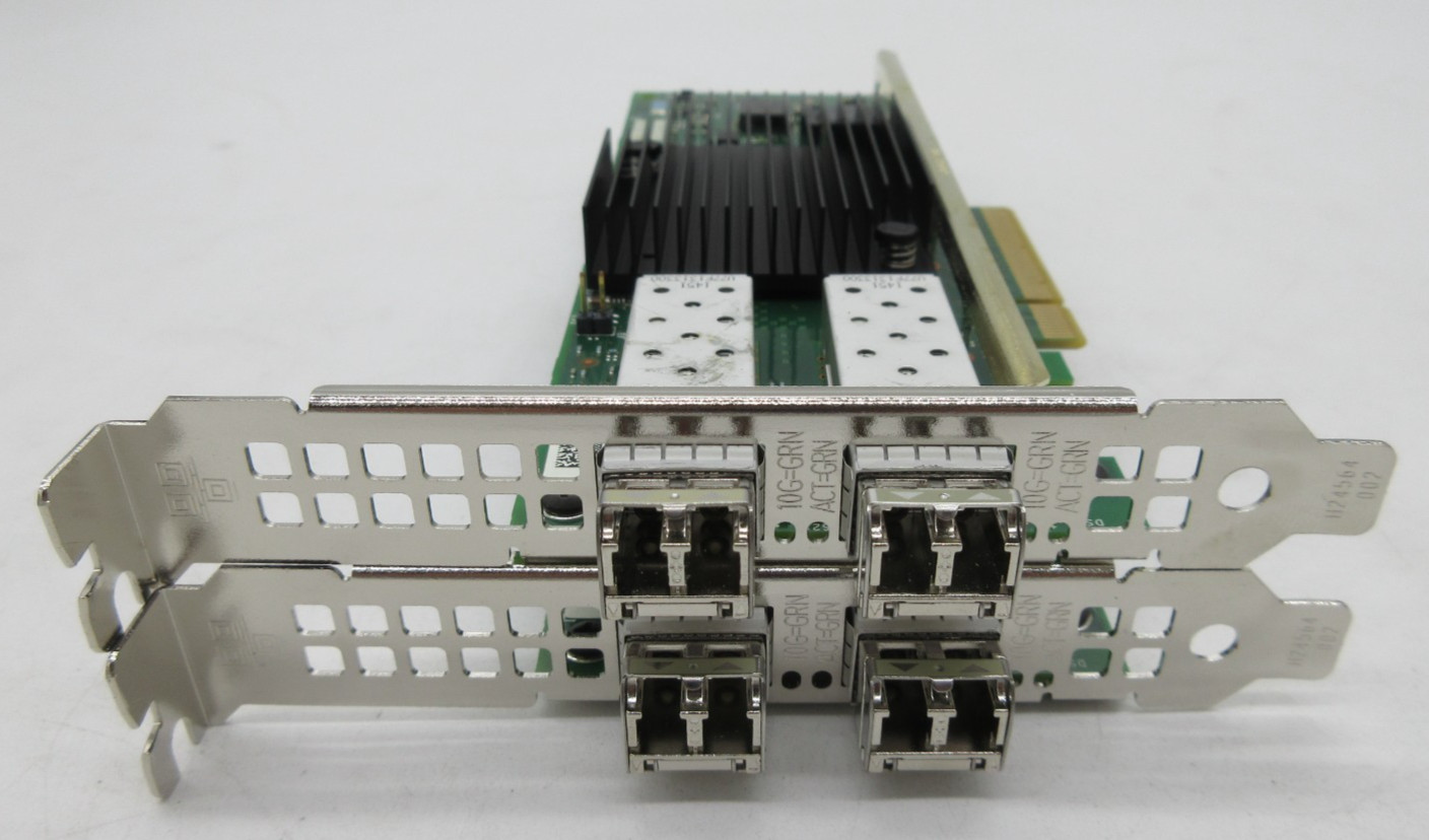 LOT OF 2 Dell Intel X710-DA2 10Gb SFP Network Card NIC 10GBE 0Y5M7N High Profile