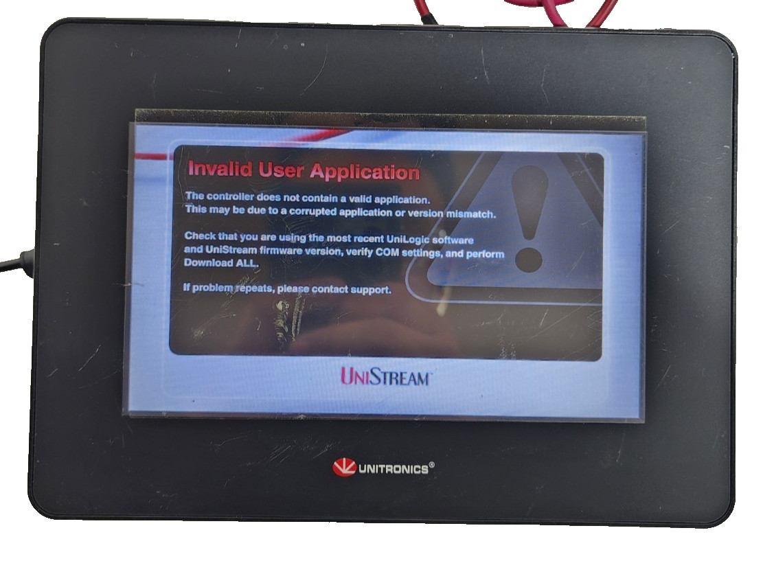Unitronics US7-T5-ZK1 Display PLC HMI Controller SOLD AS IS