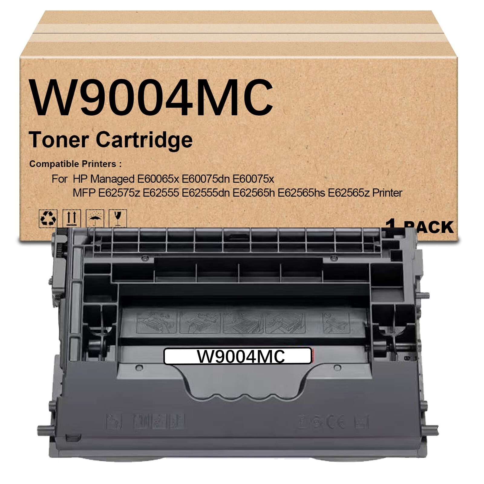 1 Pack W9004 W9004MC  Toner Cartridge for HP  E60065x E60075dn