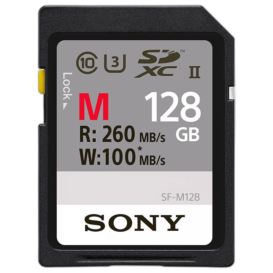 Sony 128GB SF-M/T2 UHS-II SDXC Class 10 Memory Card Used