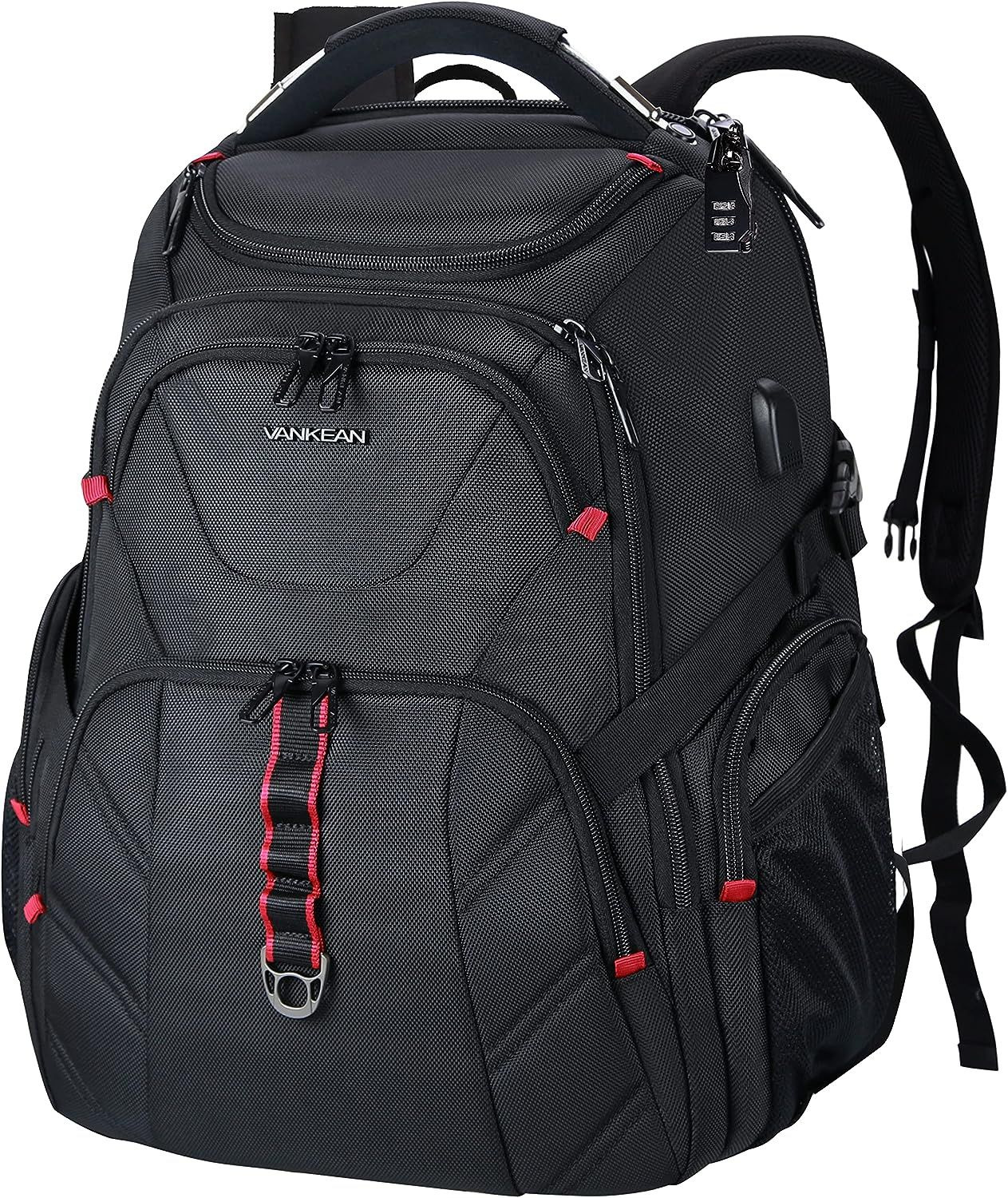 VANKEAN 17.3'' Travel Laptop Backpack TSA Friendly, Water Resistant Anti... 