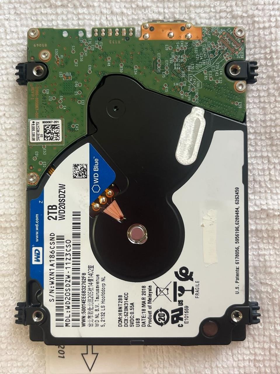 WESTERN DIGITAL WDC WD20SDZW-11Z3CS0 2TB 2.5 SATA HDD