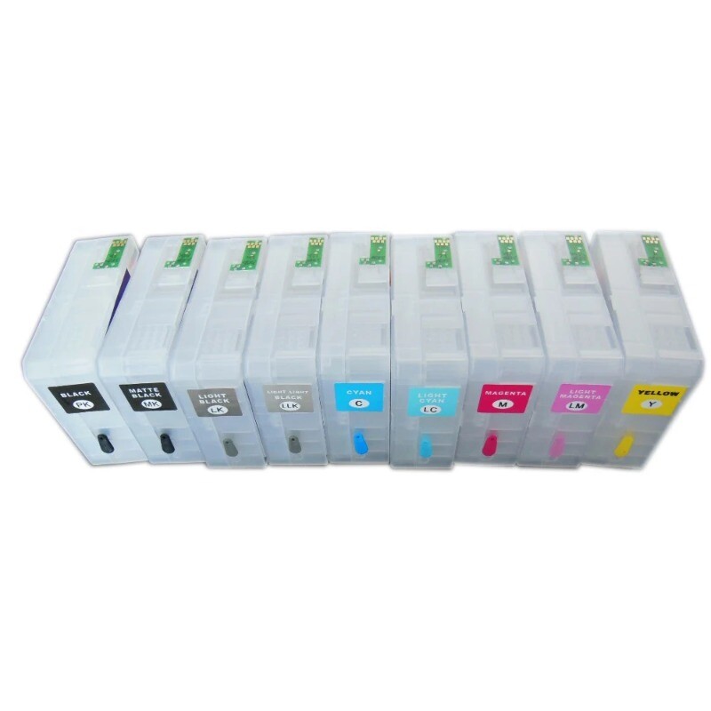 P800 T8501 - T8509 Empty Refillable Ink Cartridge For SureColor P800