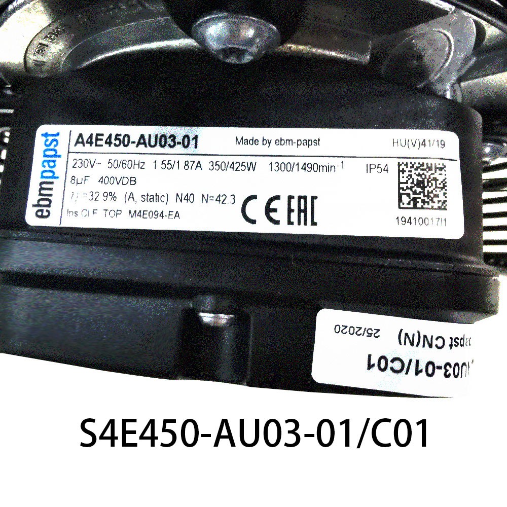 New in box Ebmpaps Axial Cooling flow Fan S4E450-AU03-01/C01 230V 350/425W 1.55A