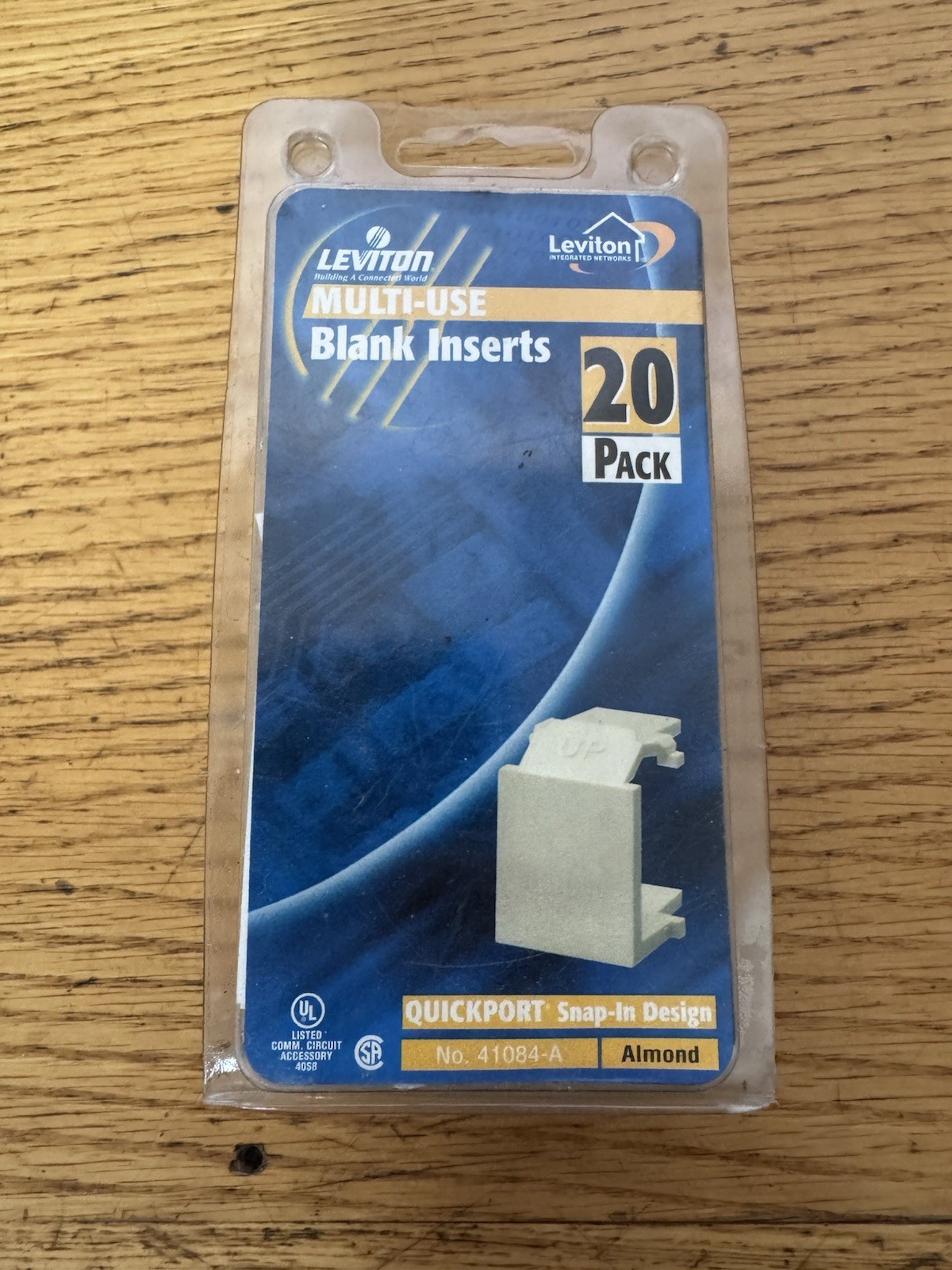Leviton Almond Quickport Blank  Inserts