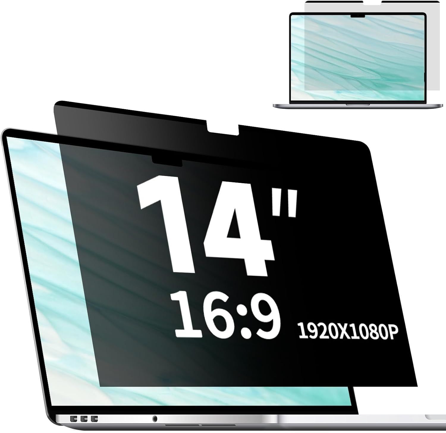 14 Inch Laptop Privacy Screen Protector - Removable Matte Anti-Glare Filter