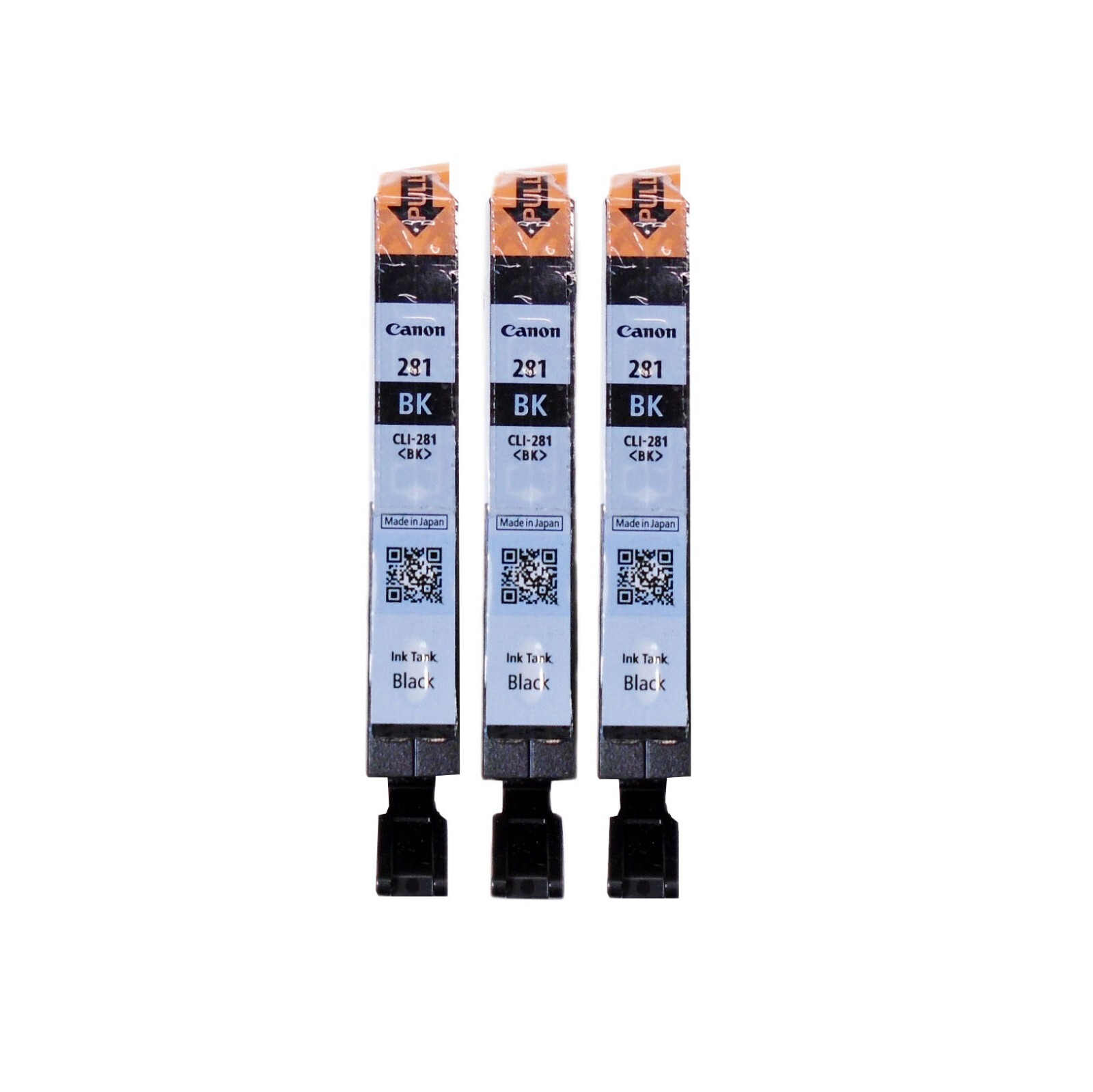 3PK Genuine Canon CLI-281 Black TR8520 TS9120 TS6120 TR7520 (NOT Setup)