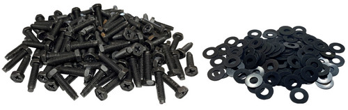 RackGold® 10-32 Rack Phillips Hex Screws w/ Derlin Washers - 100 Pack