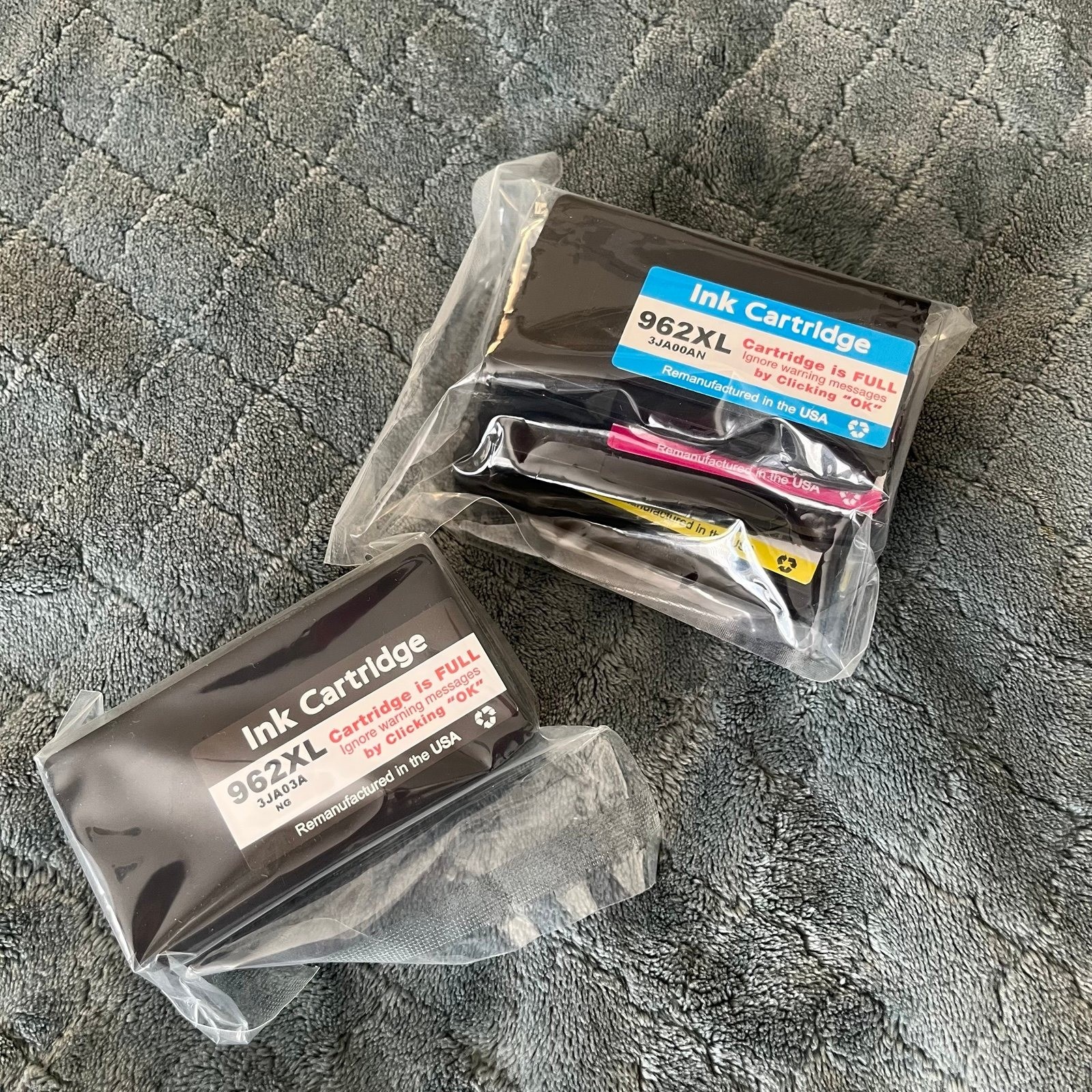 New Ink cartridges 962XL black and tri colors made in USA