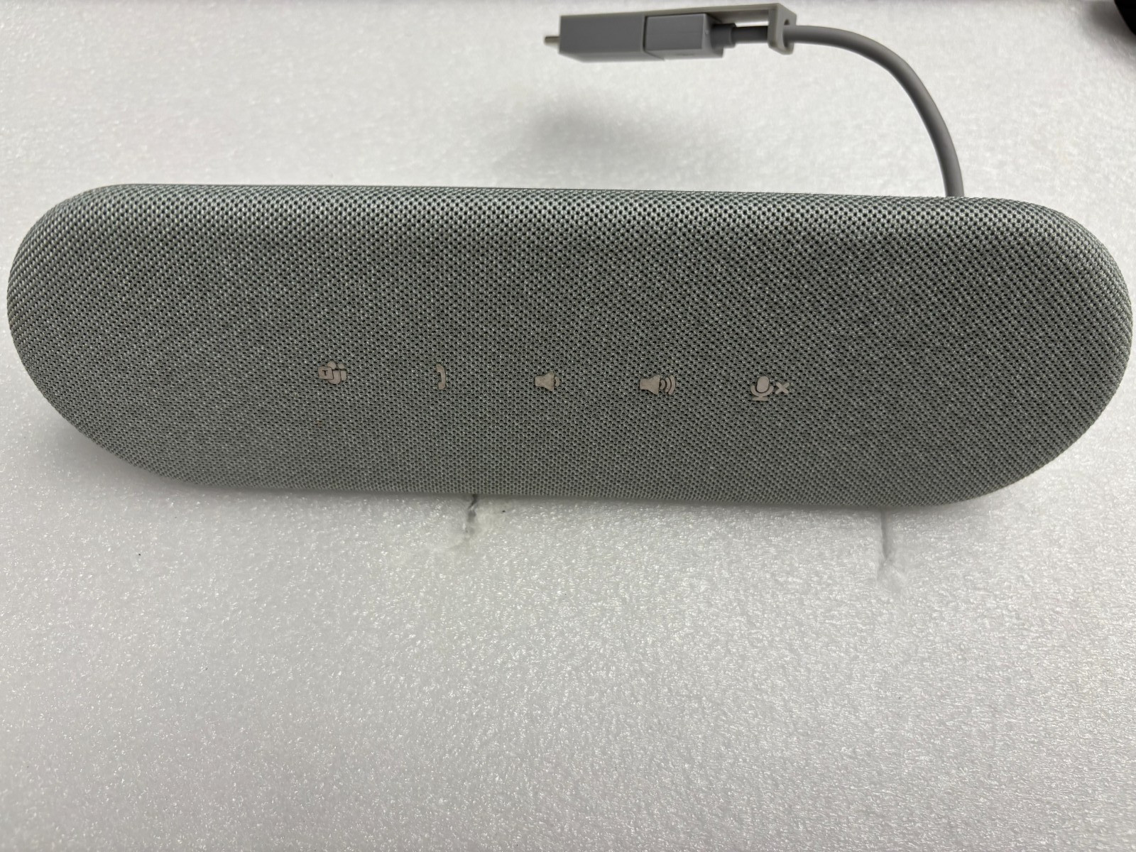 Dell Speakerphone SP3022 USB Computer Speaker Silver Works Tested