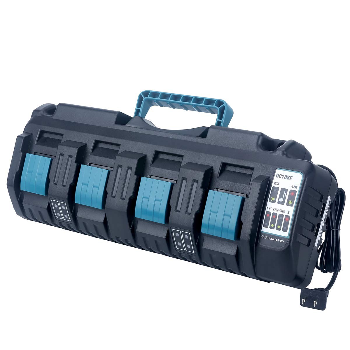 Biswaye DC18SF 4 Port 18V Battery Charger Compatible with M-Akita 18V LXT