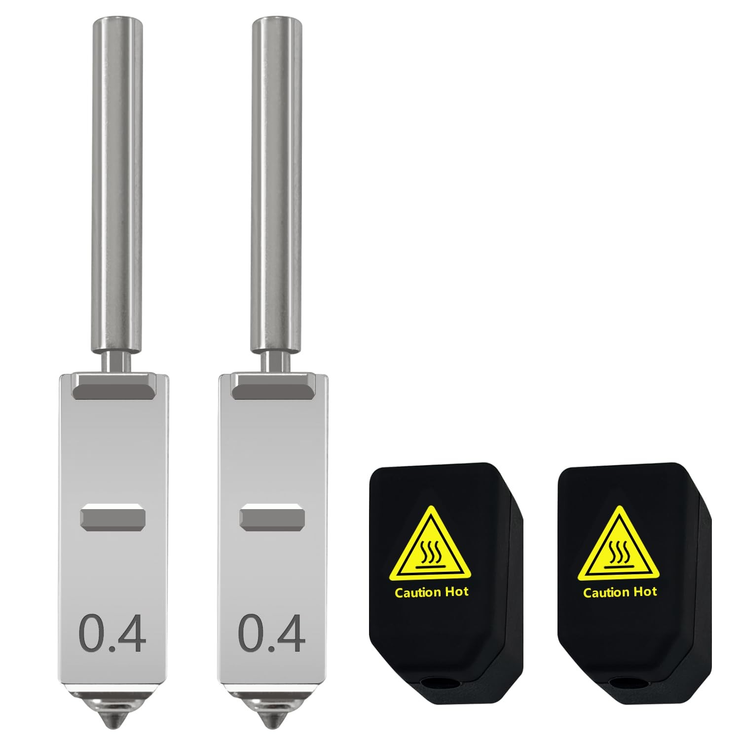 2PK 0.4mm Hardened Steel Integrated Nozzle for Anycubic Kobra S1 Max