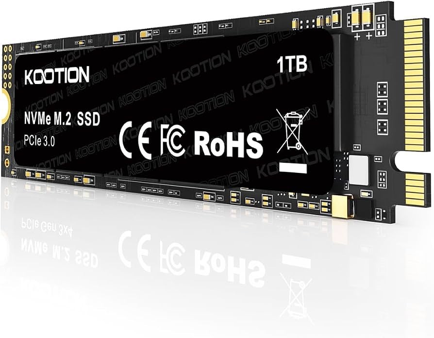 KOOTION 1TB NVMe M.2 PCIe 2280 SSD Internal Solid State Drive