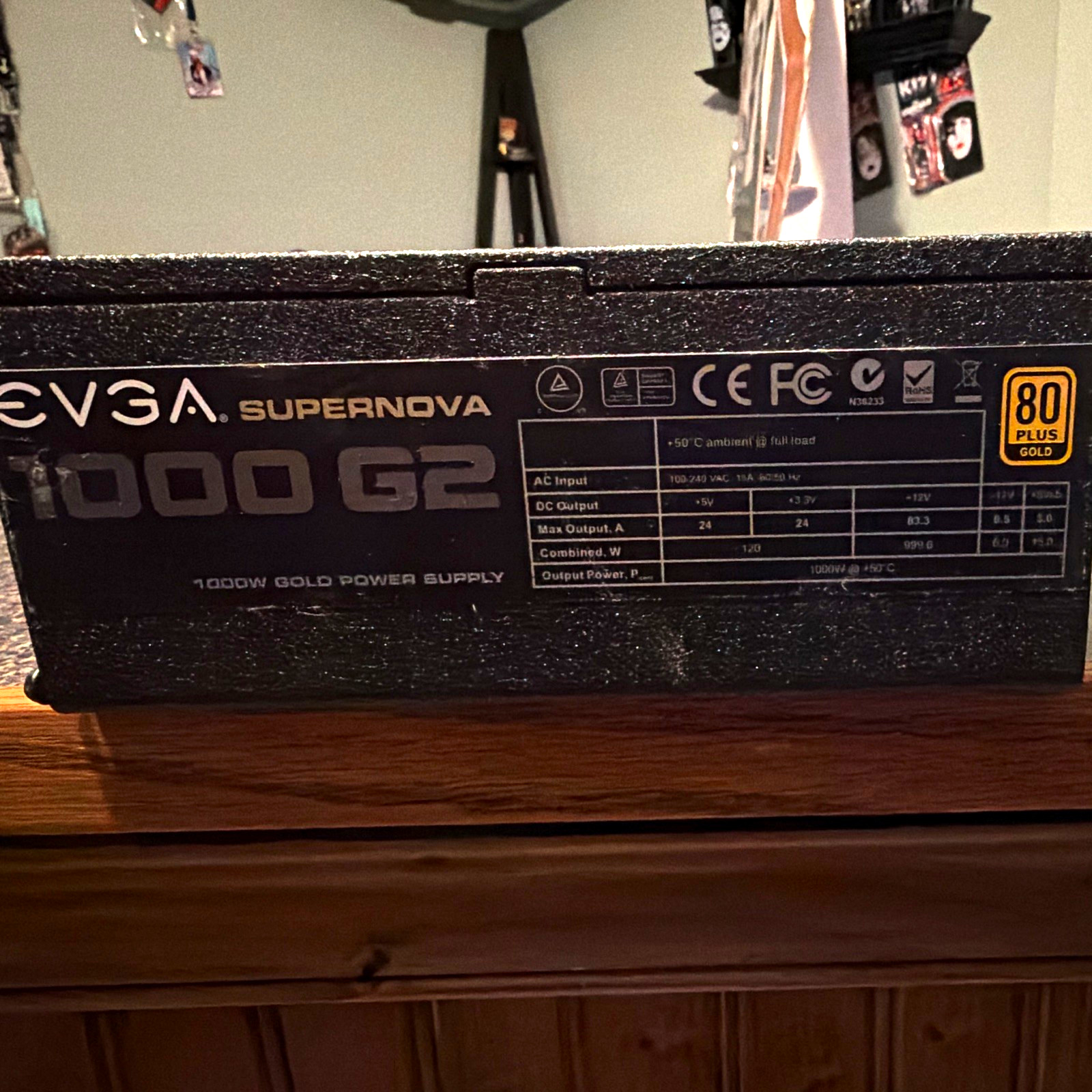 EVGA SuperNOVA 1000 G2 1000W 80 PLUS Gold Modular ATX PSU 120-G2-1000. W all CBL
