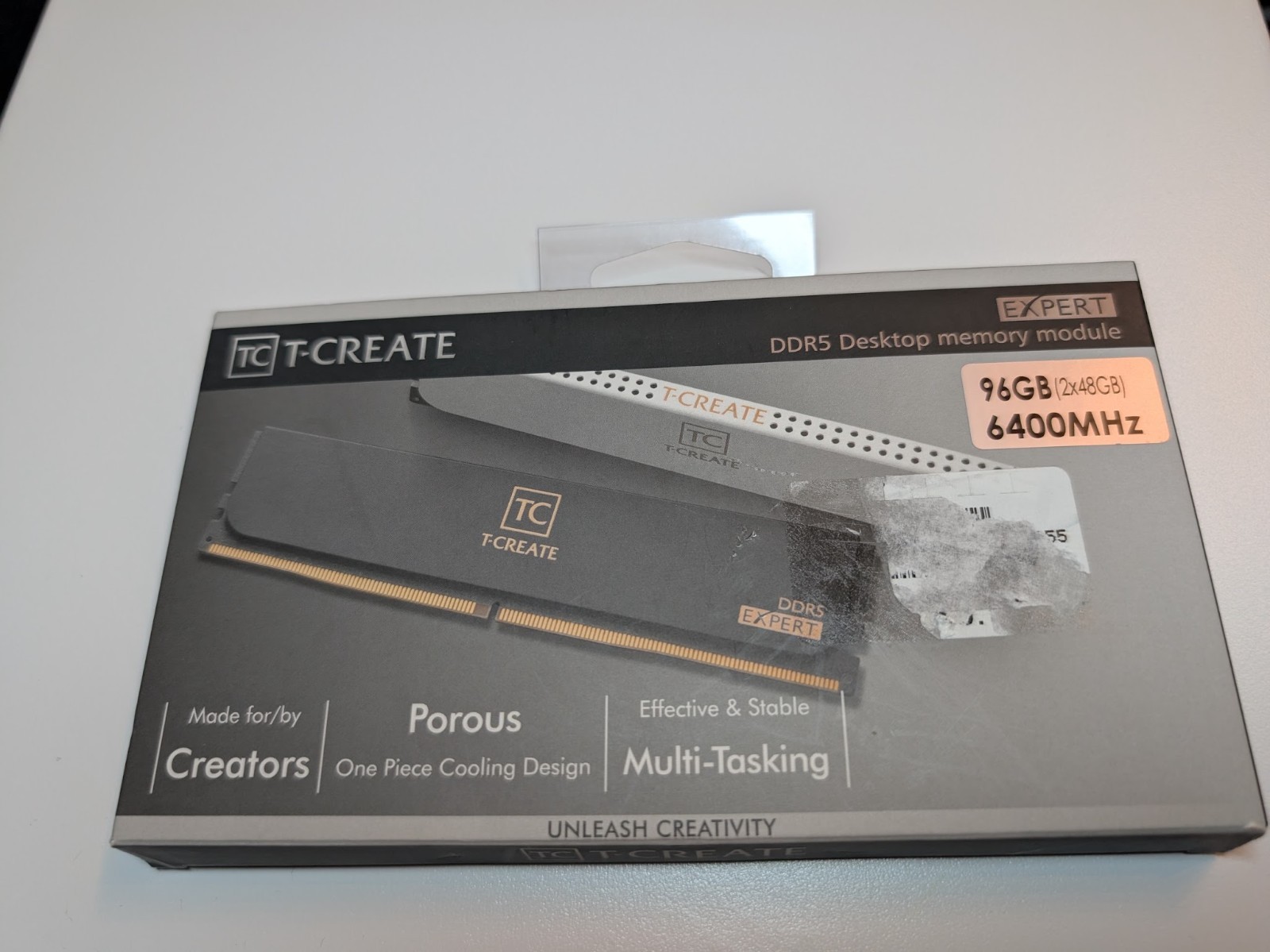 TeamGroup T-CREATE EXPERT 96GB 2x48GB DDR5 6400 CL32 XMP EXPO White