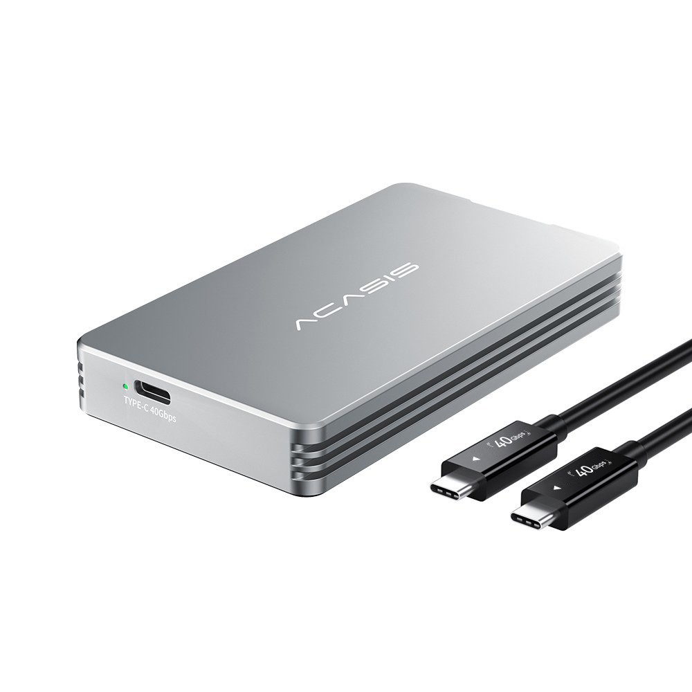 Acasis 40Gbps M.2 NVMe SSD Enclosure High Speed Transfer Tools-free for  Mac OS