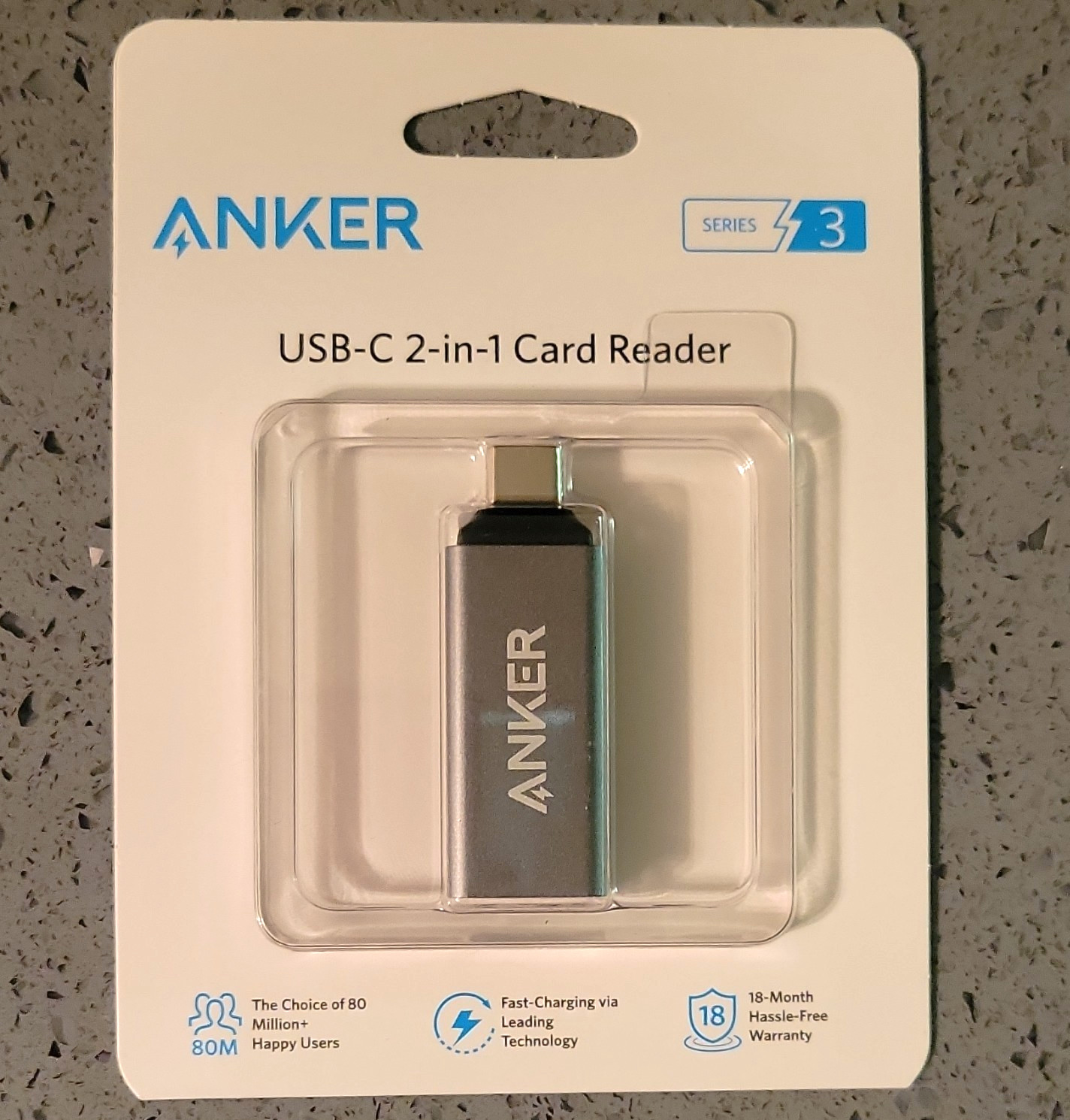 Anker USB-C 2-in-1 SD/microSD Card Reader Series 3 A8370 Universal