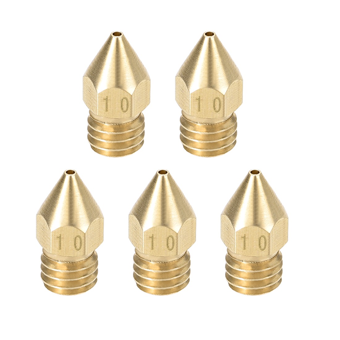 1mm 3D Printer Nozzle, Fit for MK8, for Filament Brass 5PC