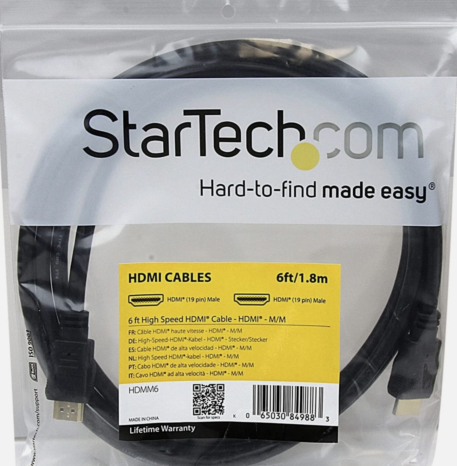 NEW StarTech 6FT 4K HDMI Cable (Pack of 10)