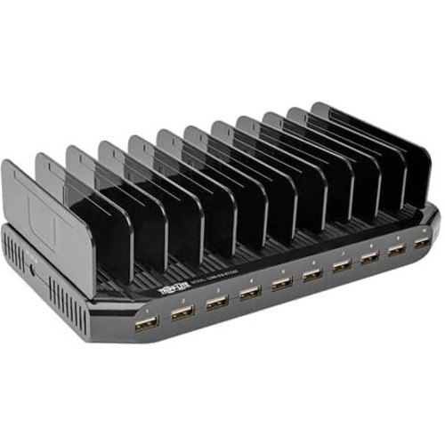 Eaton Tripp Lite Series 10-Port USB Charging Station with Adjustable Storage, 12