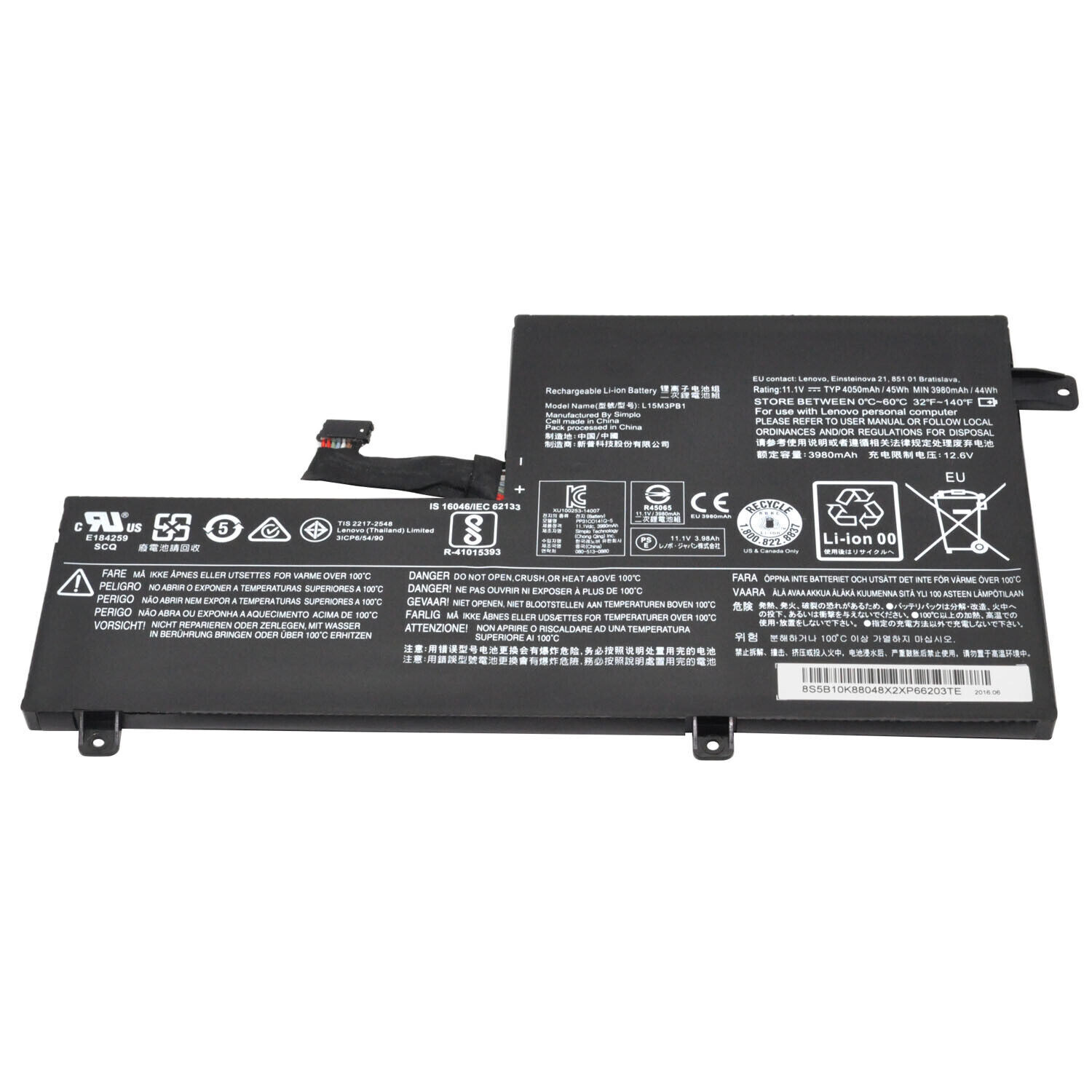 Genuine L15M3PB1 L15L3PB1 Battery for Lenovo Chromebook S330 C330 N22 N23