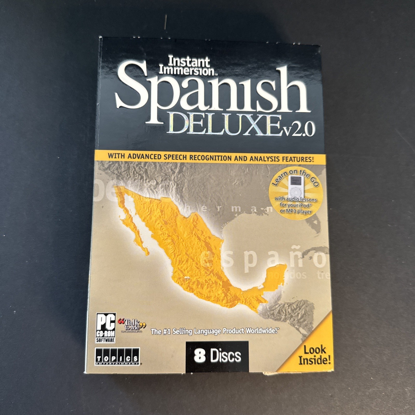 Spanish Deluxe v2.0 Instant Immersion 8 Discs, Complete Very Good Condition