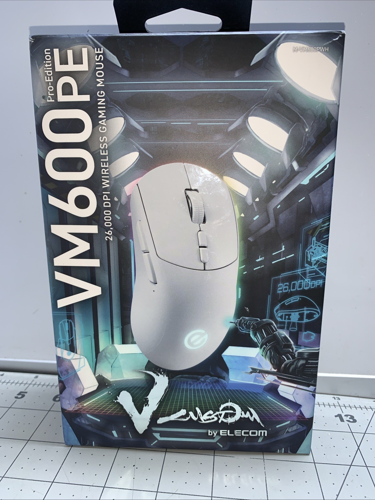 Elecom V Custom Vm600Pe Gaming Mouse White Open Box