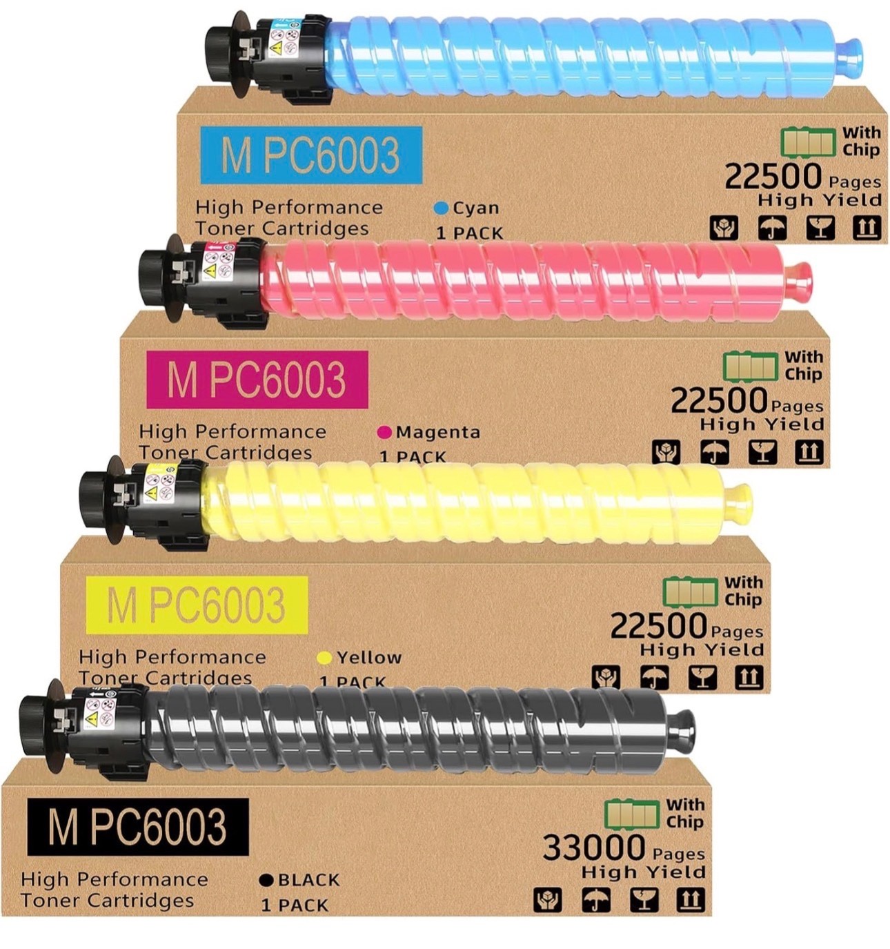 MP C6003 Toner Cartridge for Ricoh Lanier Savin MP C6003 C4503 C5503 C6004 C4504