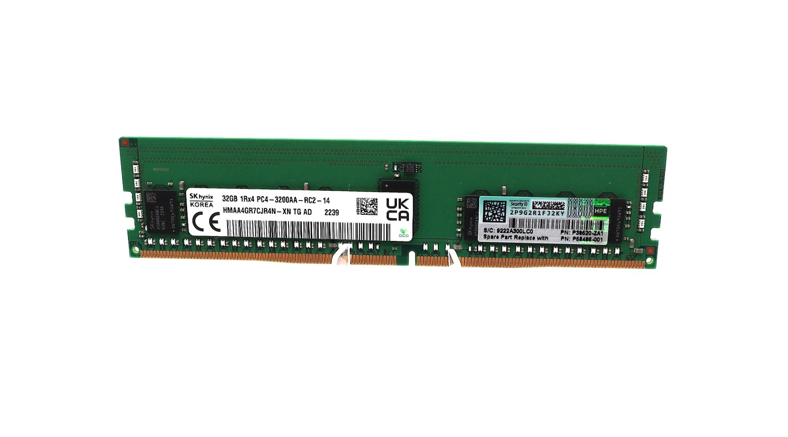 HPE SK hynix 32GB PC4-3200AA ECC R-DIMM Server RAM HMAA4GR7CJR4N-XN P56427-B21