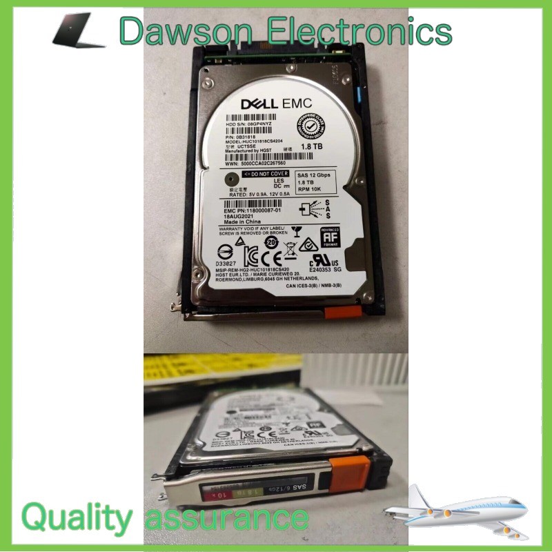 Open Box EMC 005053142 005053143 1.8TB SAS 2.5in Unity 300 400 500 Hard Drive