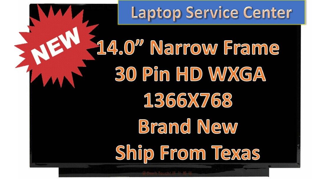HP 14-DK0022WM 6BW41UA LCD Screen Glossy HD 1366x768 Display 14 in